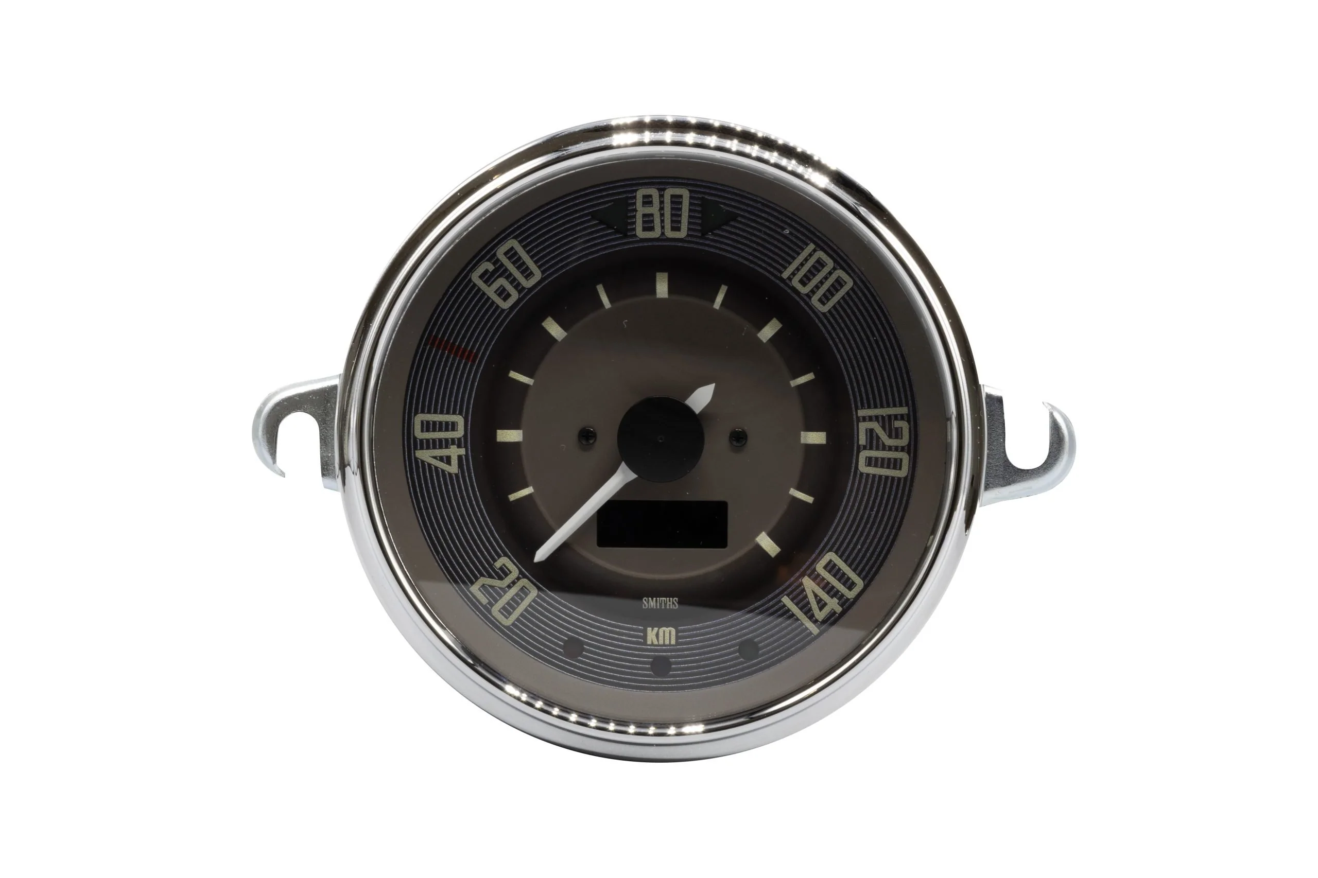 Brown Dial and Chrome Bezel Speedometer for Type 2, 115mm 0-140 KMH