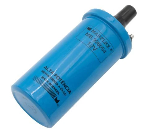 12-Volt Blue Ignition Coil, 3.5 Ohms Primary Resistance, Oil-filled - Image 2