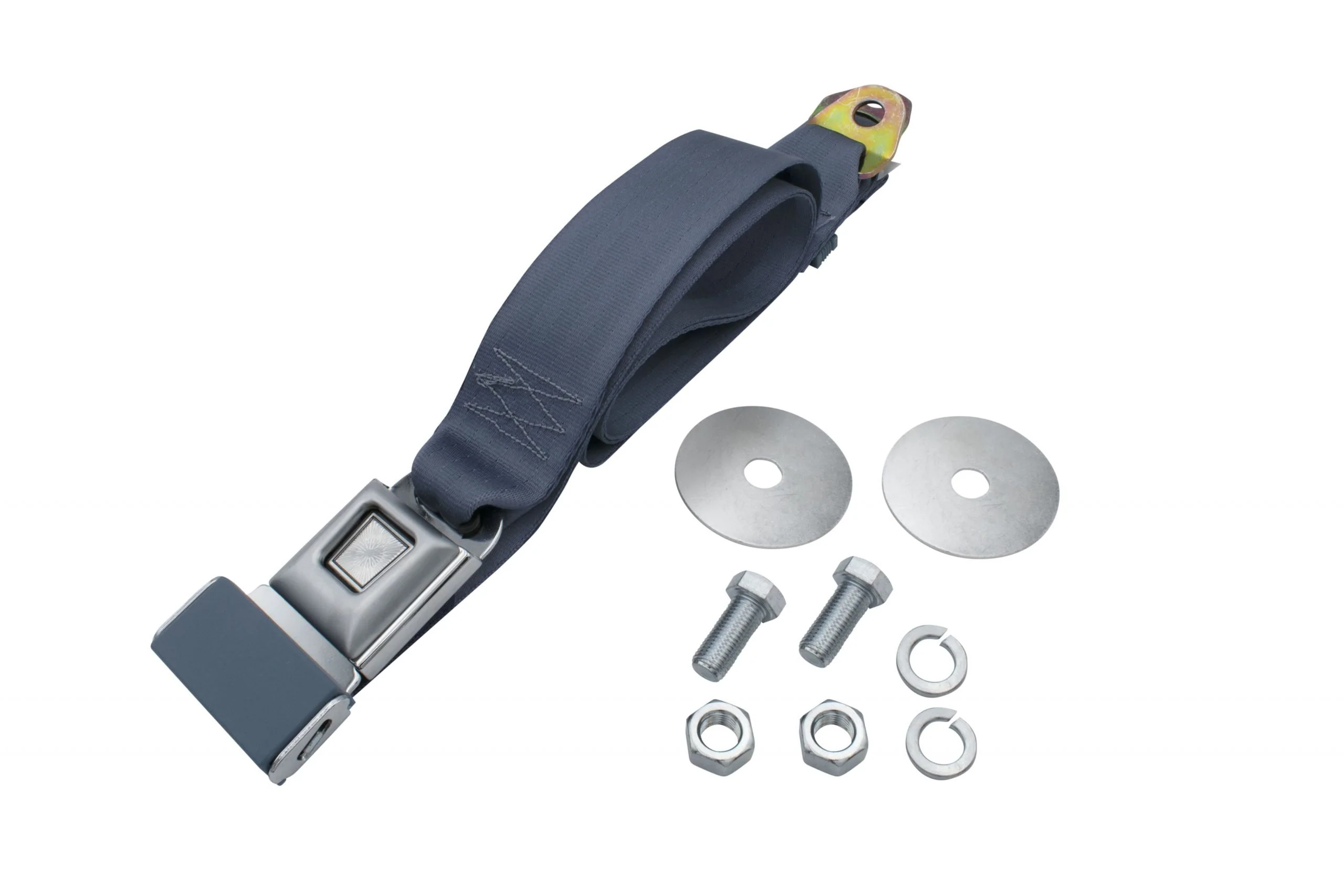 2 Point Lap Seat Belt, Universal 72", Blue, Each