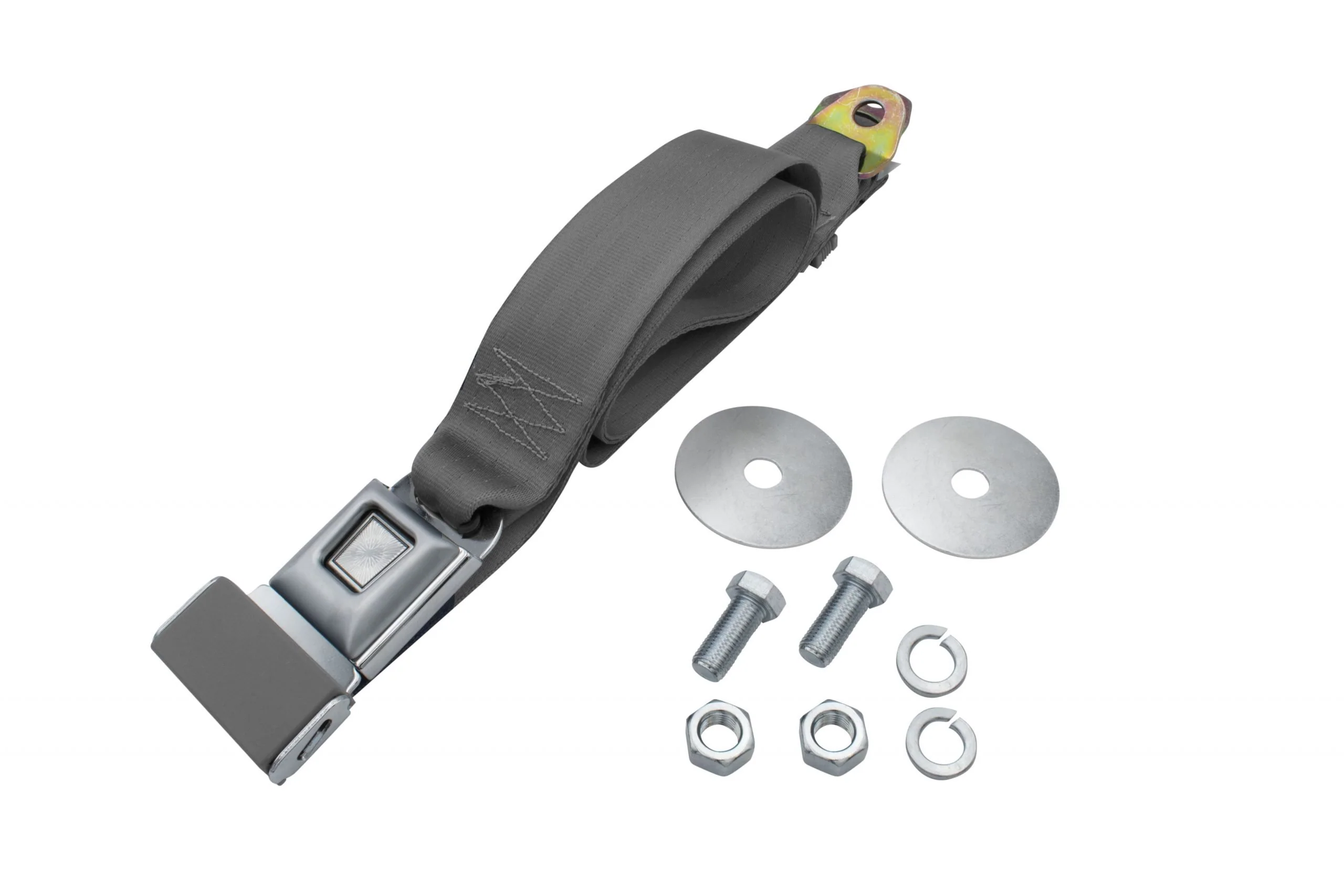 2 Point Lap Seat Belt, Universal 72", Grey, Each