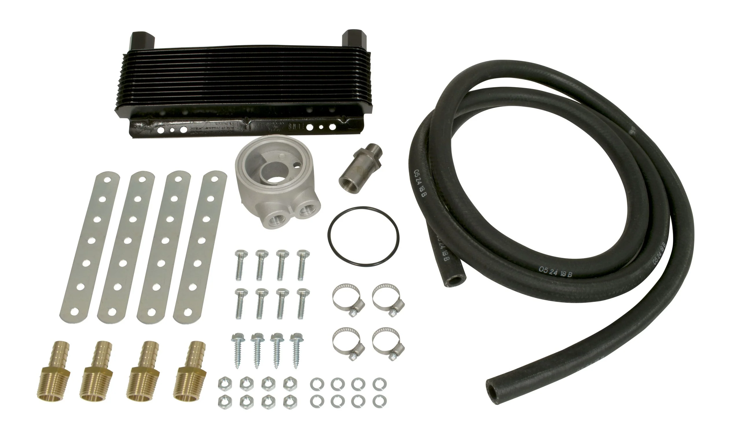 24 Plate Oil Cooler Kit with Sandwich Adapter