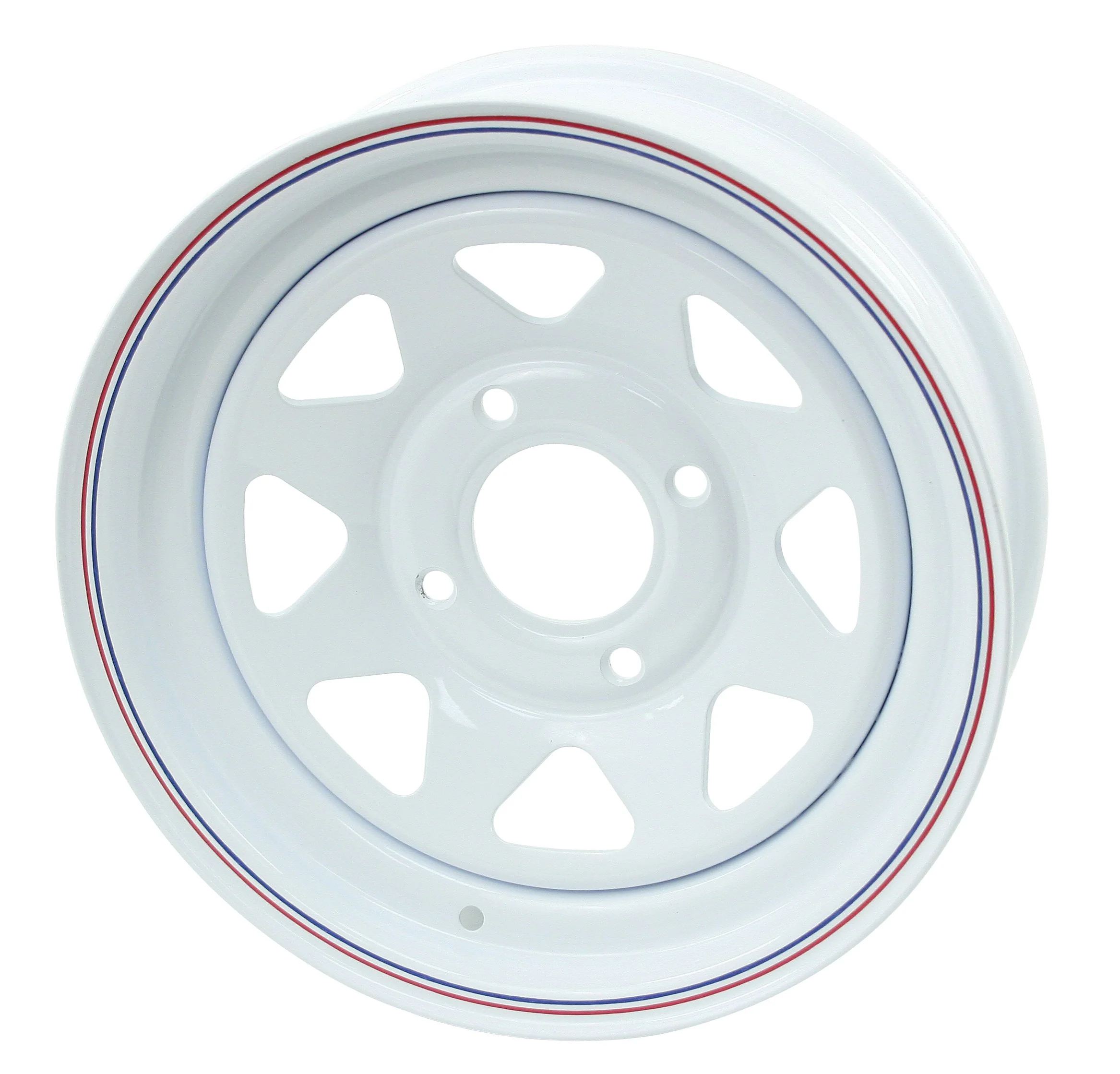 White Spoke Steel Wheel 4 Lug 15 x 5"