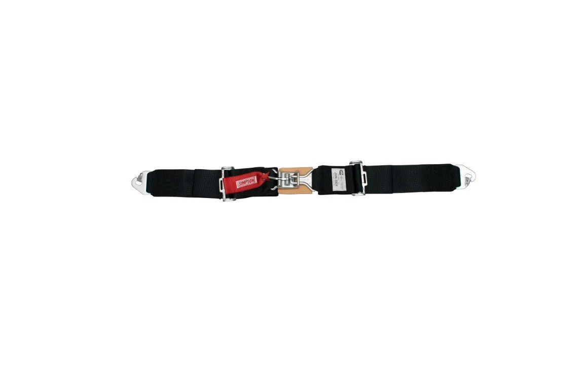 55" Latch & Link Lap Belts with Pull Down Adjustment, Floor Mount
