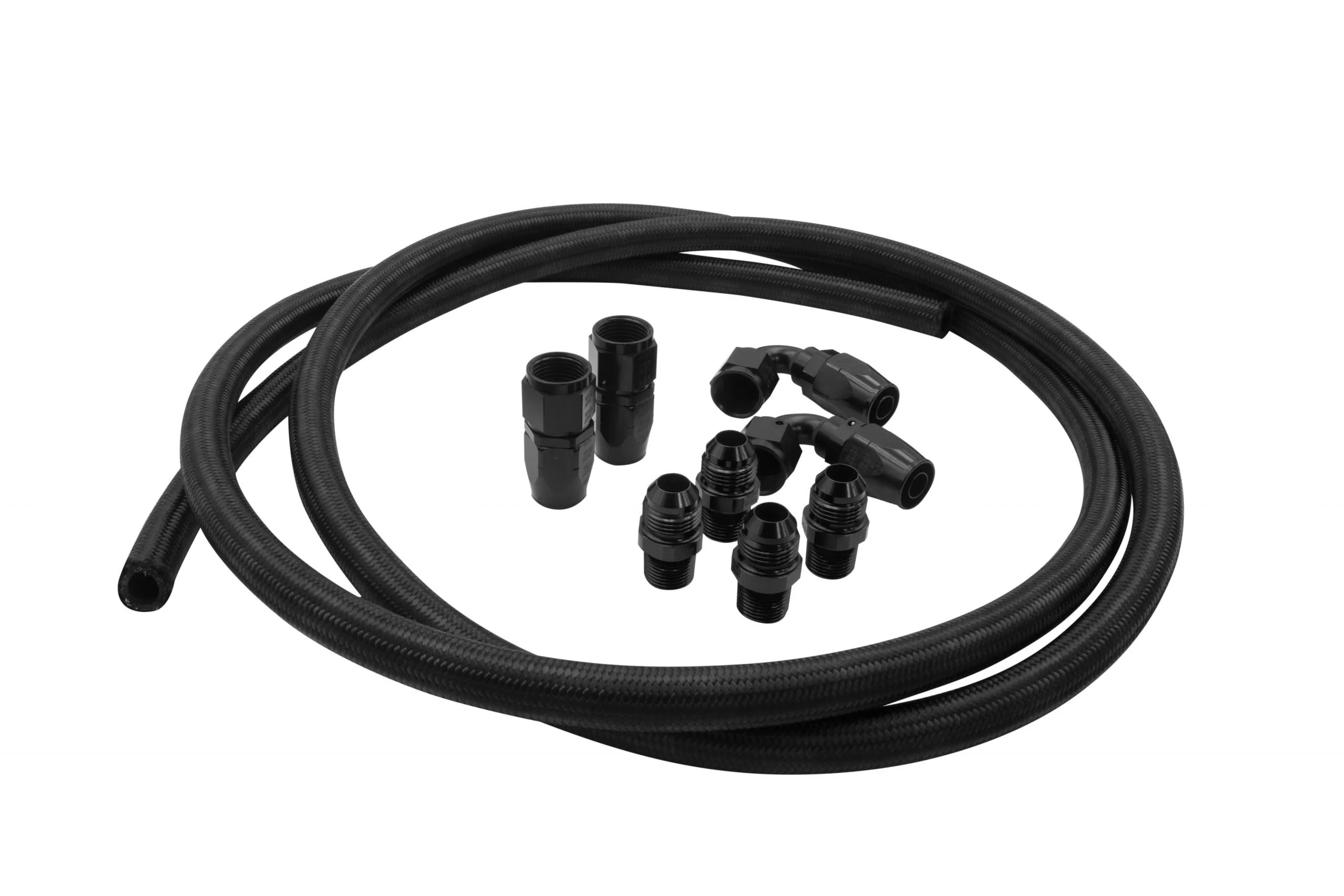 -8 AN Breather Kit w/ Black XRP Hose