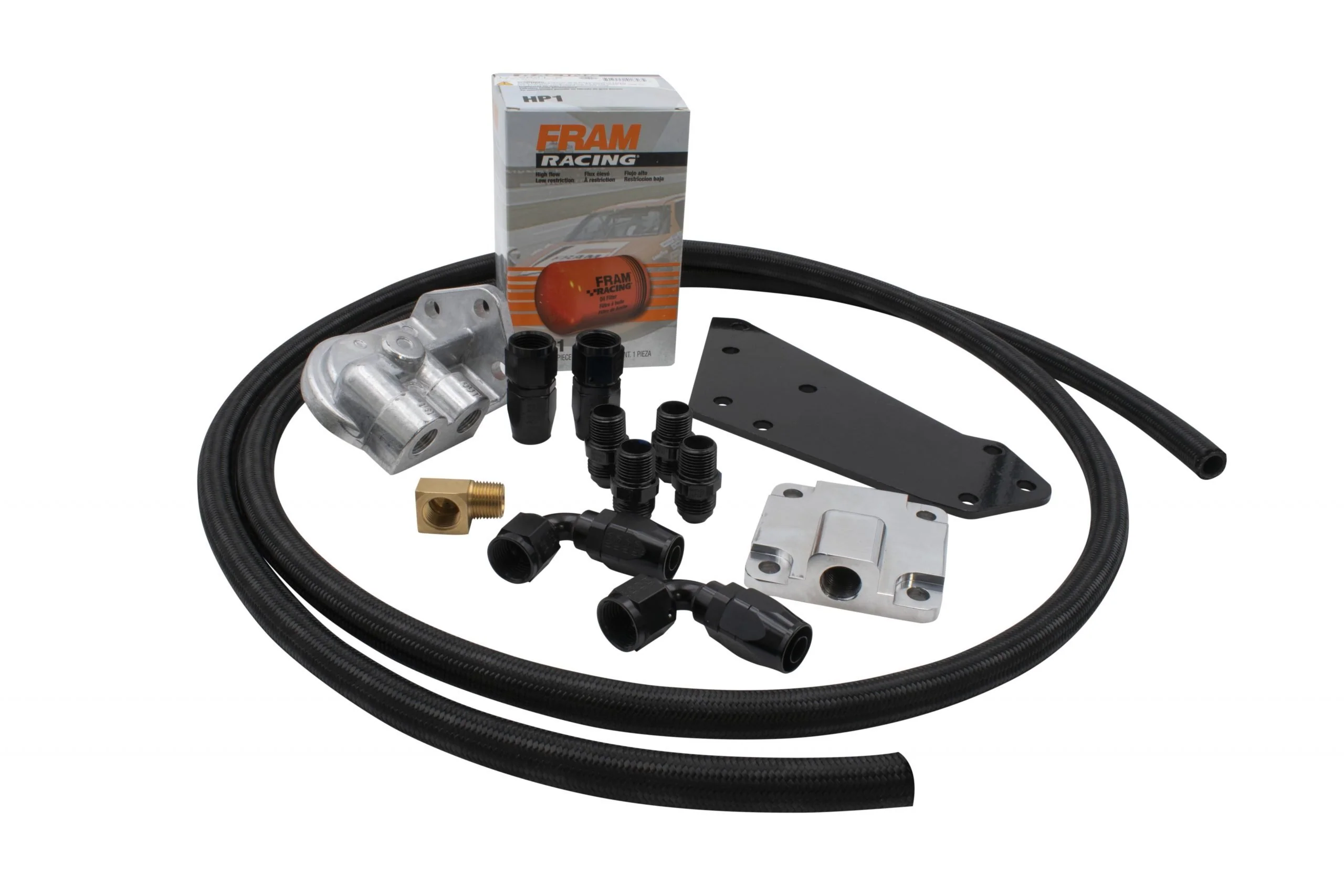 -8 Full Flow Oil Filter Black Kit
