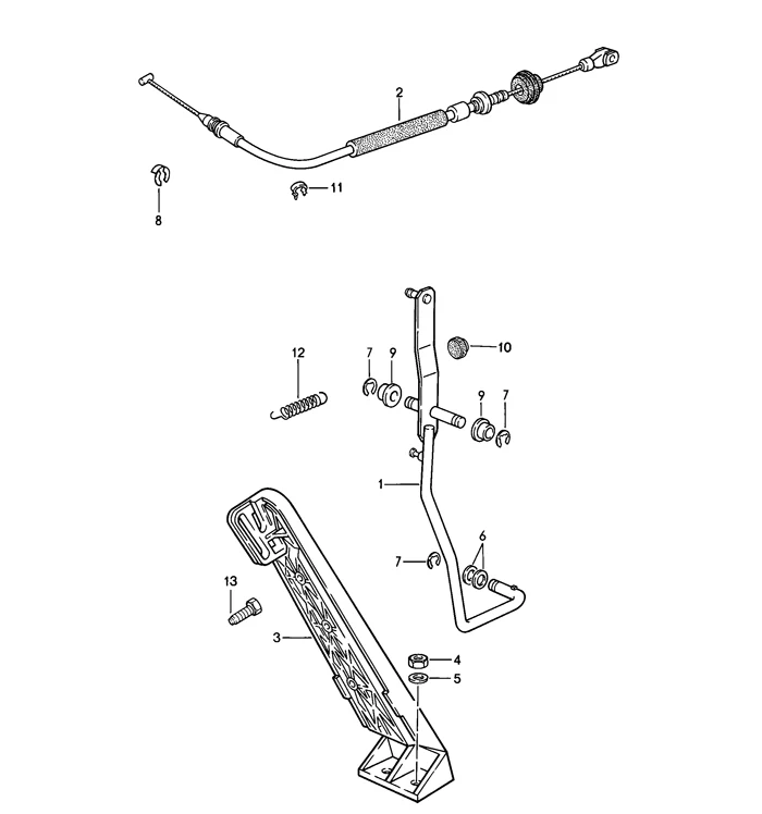 Accelerator Pedal for Porsche 924, 944 (1977-91) - Image 2