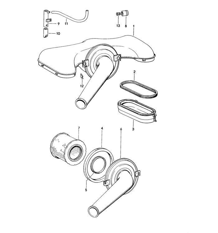 Air Filter Housing Gasket for Porsche 911 912 and 914-6 (1969-79) - Image 2