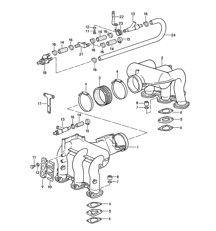 Air Intake Boot for Porsche 911 (1984-89) - Image 2