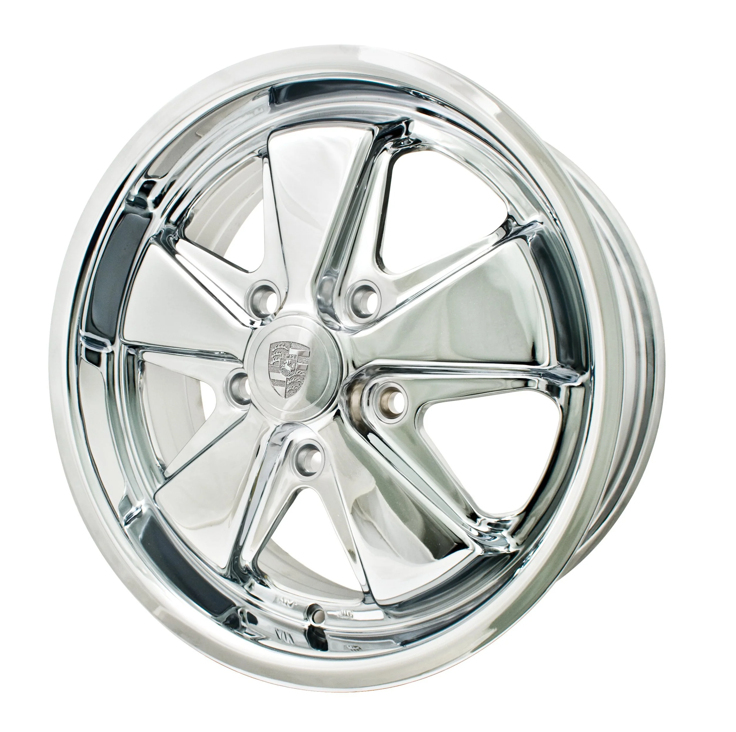 Fuchs Style Chrome Wheel 17x7" for Porsche 911, 912, 914-6, 356C or 5x130 Modified VW