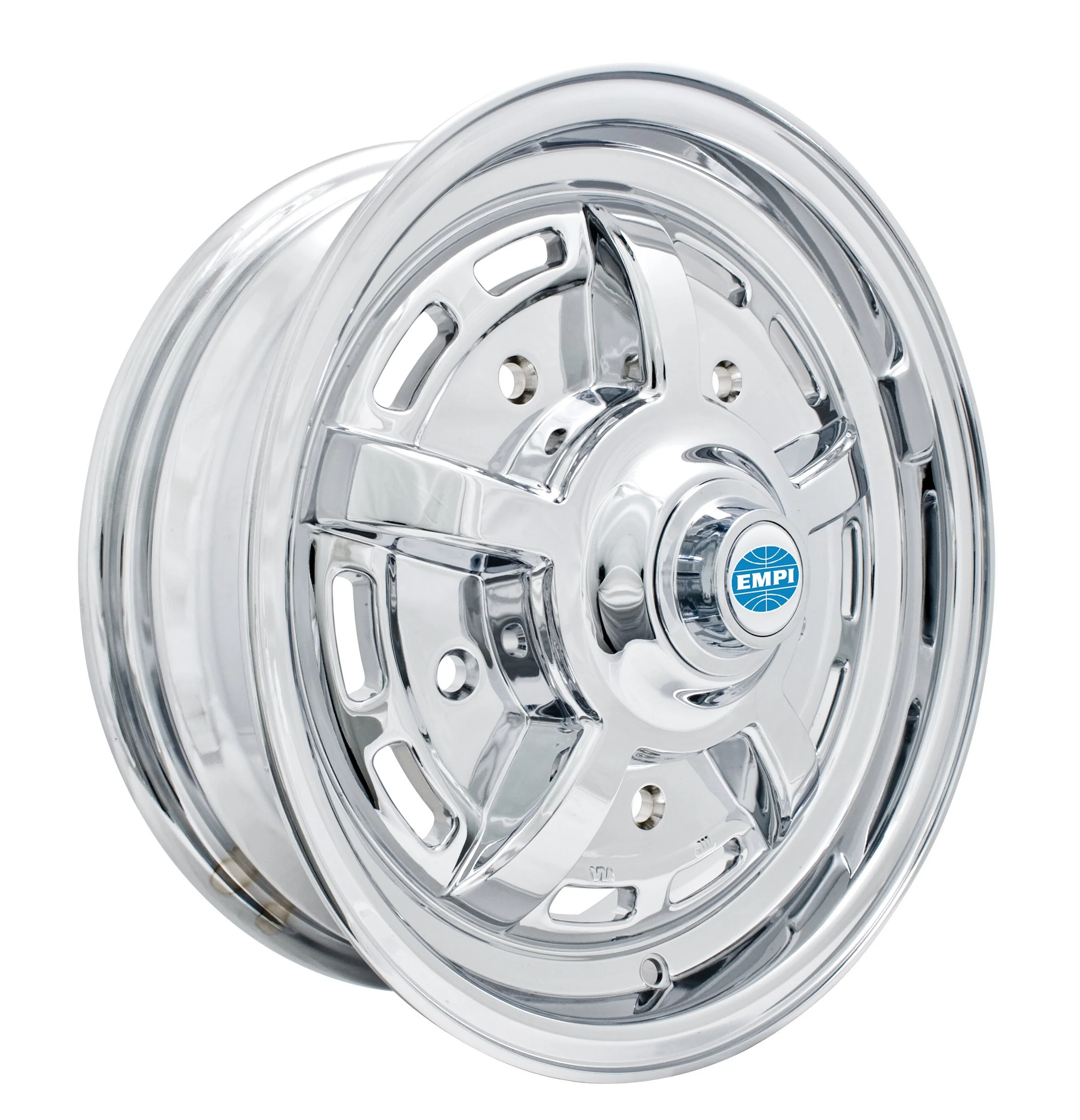 EMPI Polished Sprintstar Wheels, Early Bug/Ghia, Early Bus, Late bug/Ghia and 356