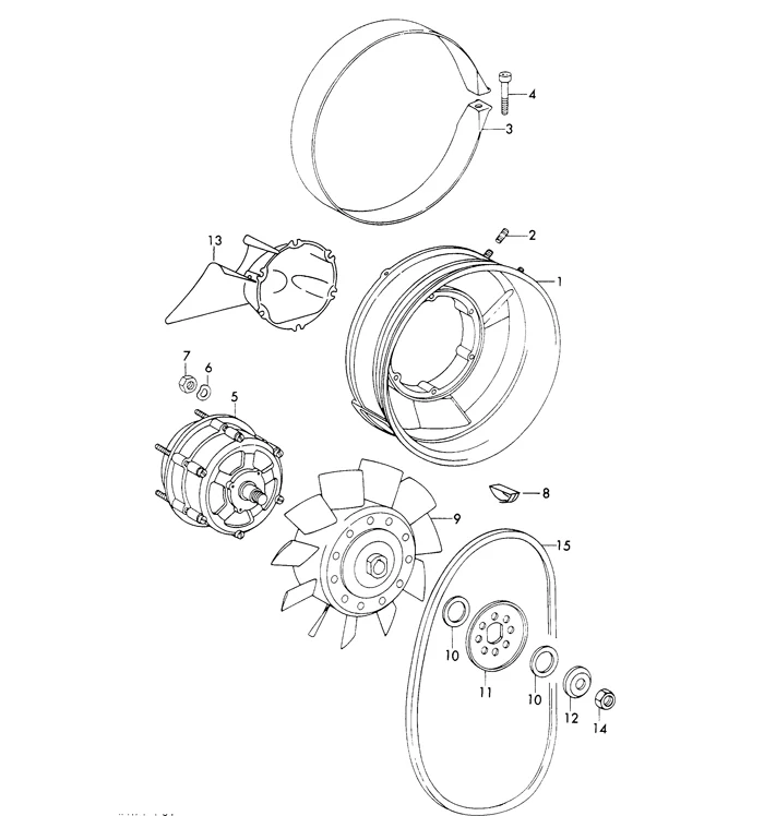 Alternator Clamping Washer for Porsche 911 and 914 (1965-73) - Image 3
