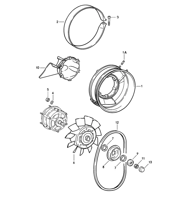 Alternator Pulley, Outer Half, for Porsche 911 (1976-89) - Image 2