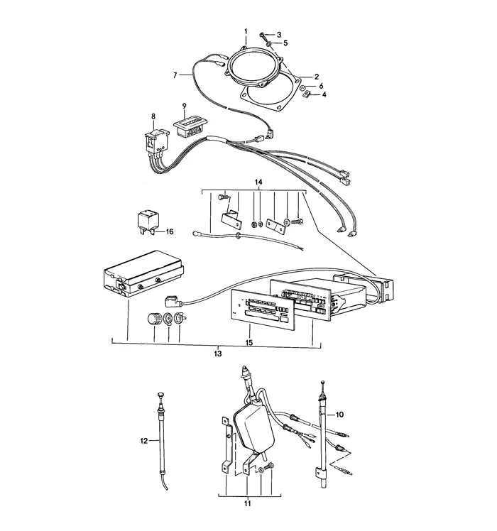 Antenna Assembly for Porsche 911, 912, 924, 928, 930, and 944 - Image 2