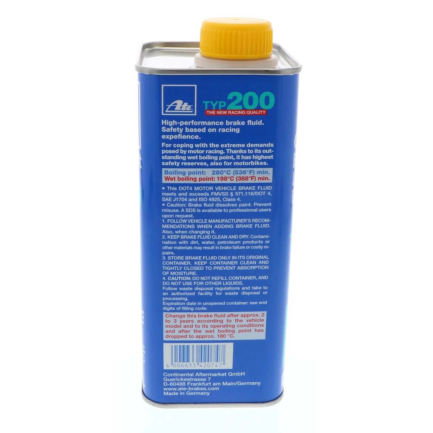 ATE Type 200 Amber Brake Fluid - Image 3