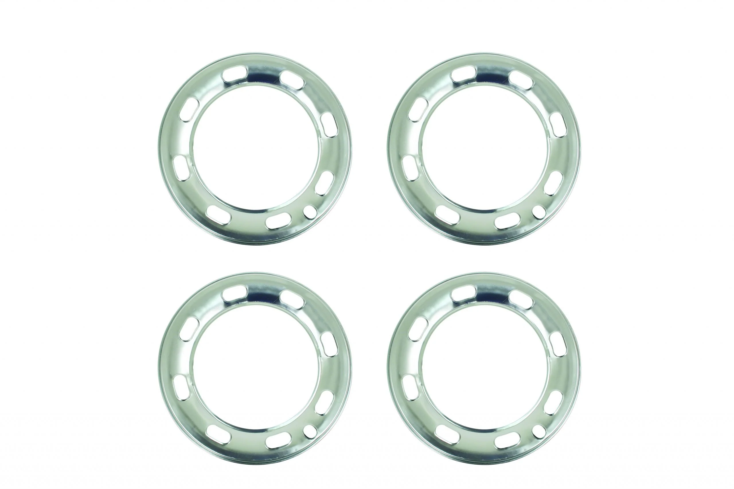 Beauty Rings, Late, 68-72, 8 Holes, Set of 4 (Bagged)