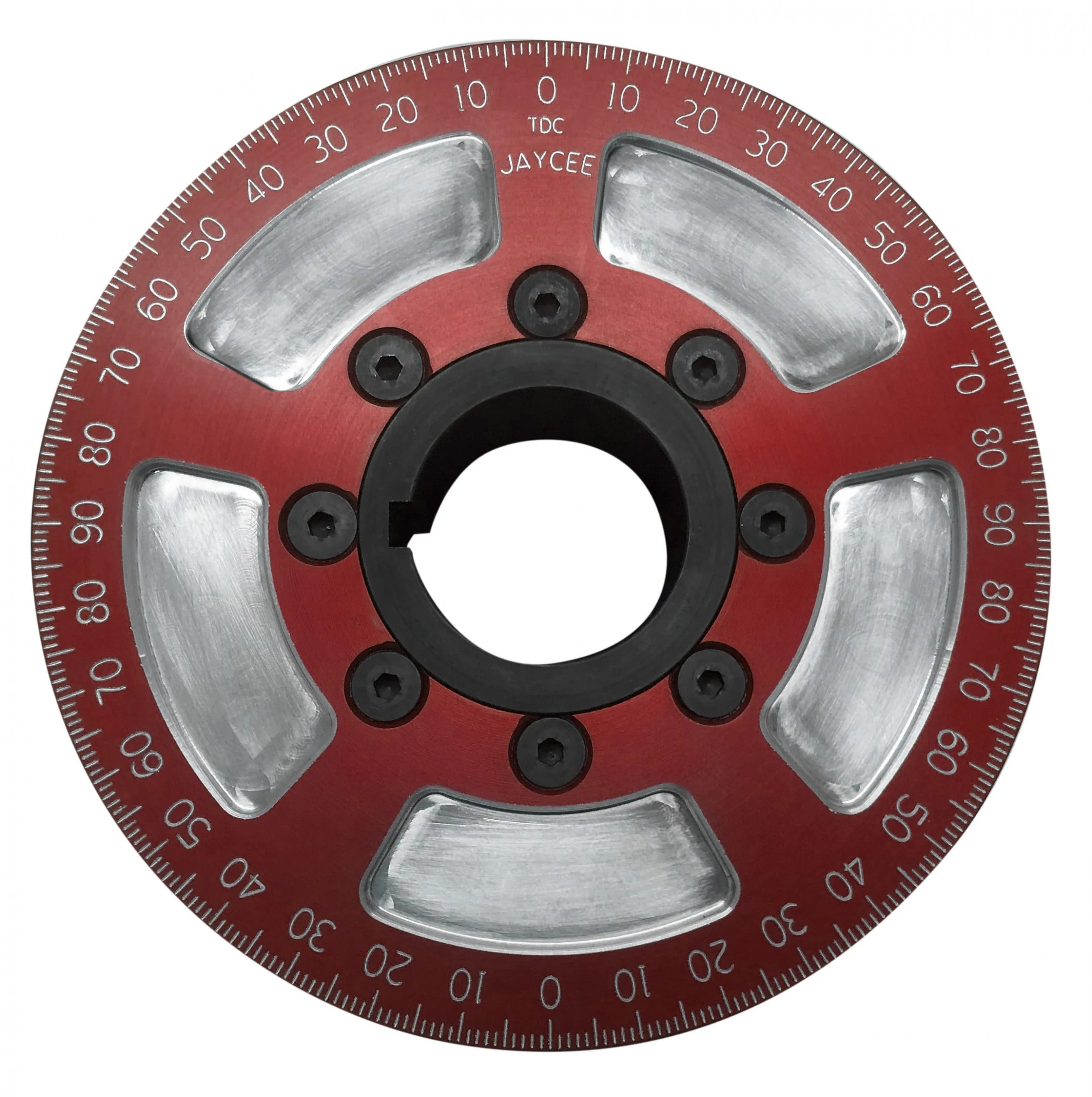 Billet 5-1/4" Street Pulley, Red Sand Seal