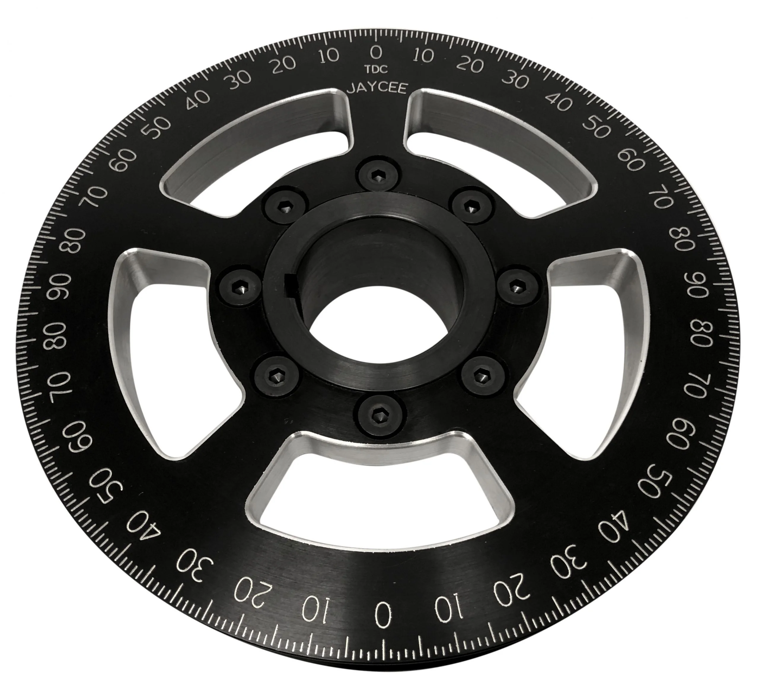 Billet 6" Street Pulley, Black Sand Seal