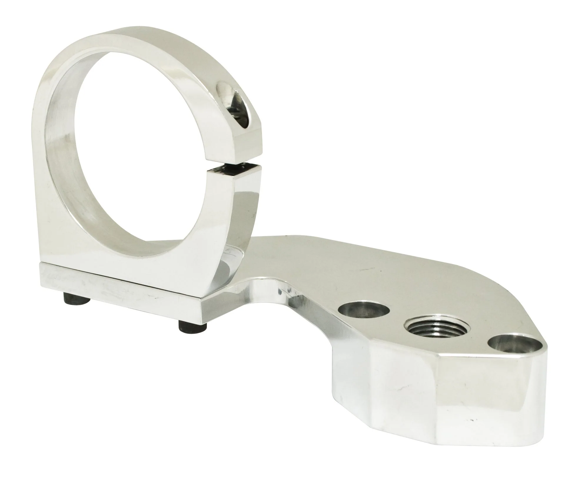 Billet Combo Fuel Pump Block-Off / Coil Mount, Polished