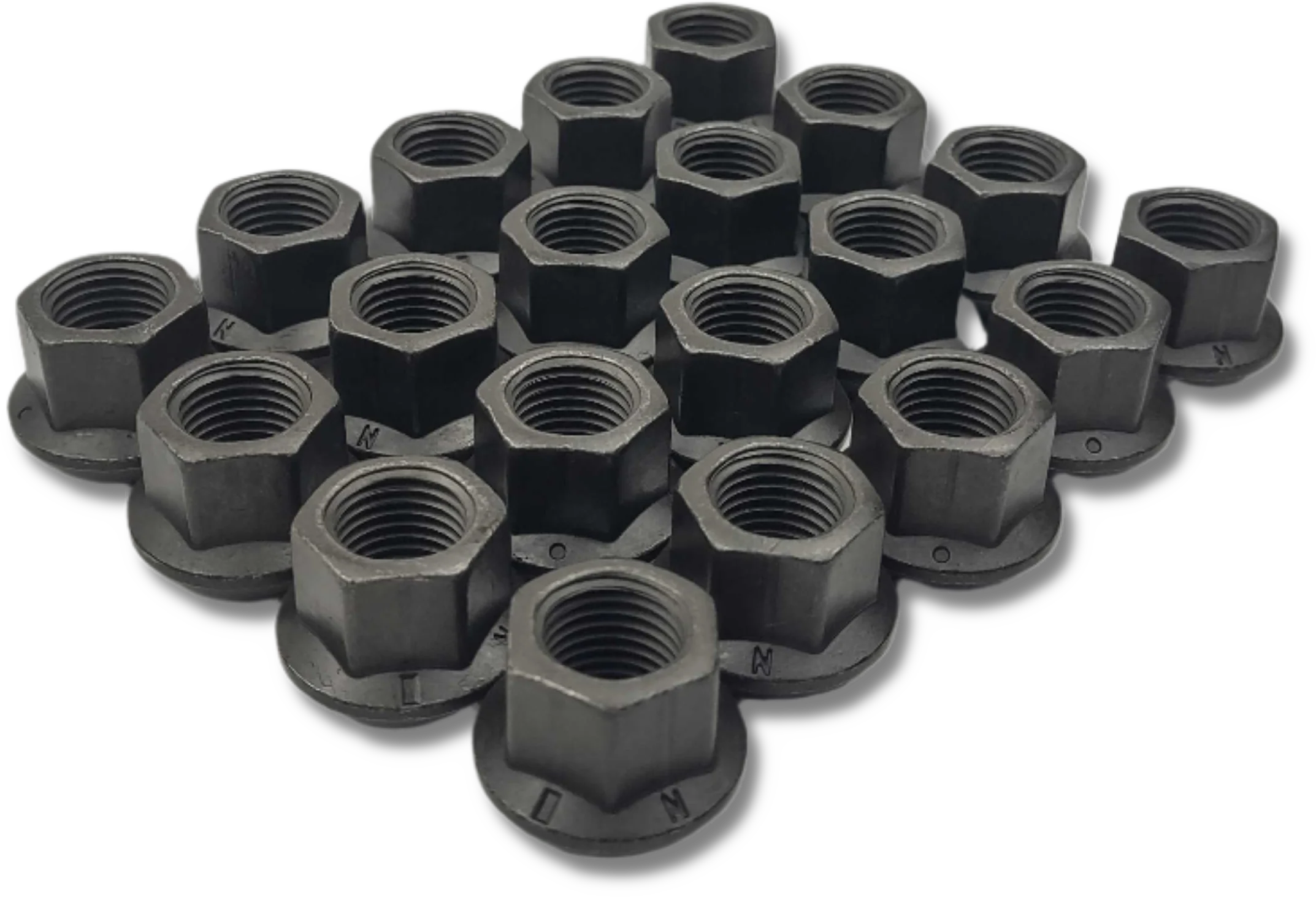 Black Steel Open-Ended M14x1.5 Lug Nut Set for Vintage Porsche Cars