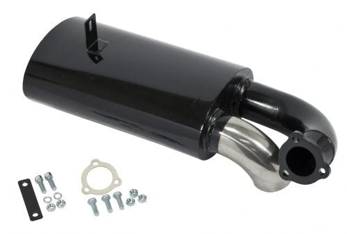 Black with Stainless Steel Tip Sideflow Muffler Only - Image 4