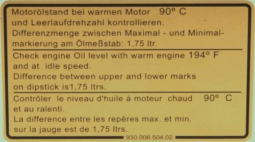 BODY DECAL OIL LEVEL 911 - Image 4