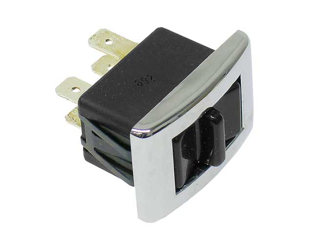Bosch 4-Pin Power Window Switch (Black) for Porsche 911/912 (1965–1972) - Image 2