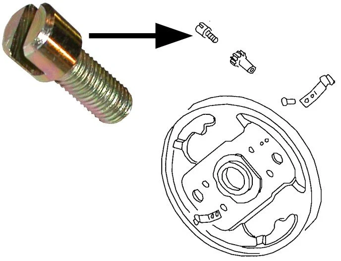 BRAKE ADJ SCREW LATE T-II