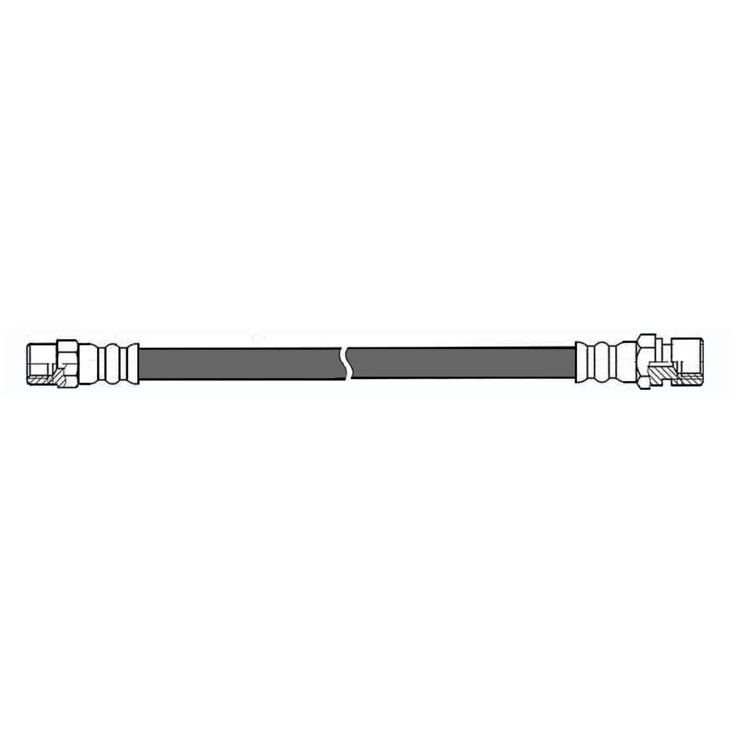 Brake Hose/Soft Line for Late Porsche 914 Rear (72.8 - 76) - Image 3