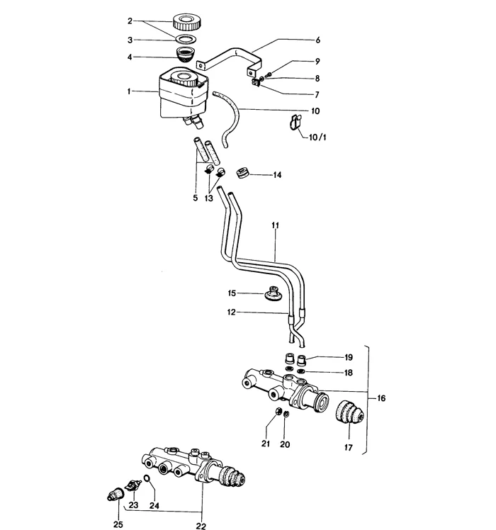 Brake Master Cylinder Reservoir w/ Cap for Porsche 911, 912, and 914 - Image 3