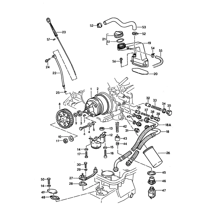 Crank Case Breather Hose, From Oil Filler Neck, for Porsche 928 (1987-95) - Image 3