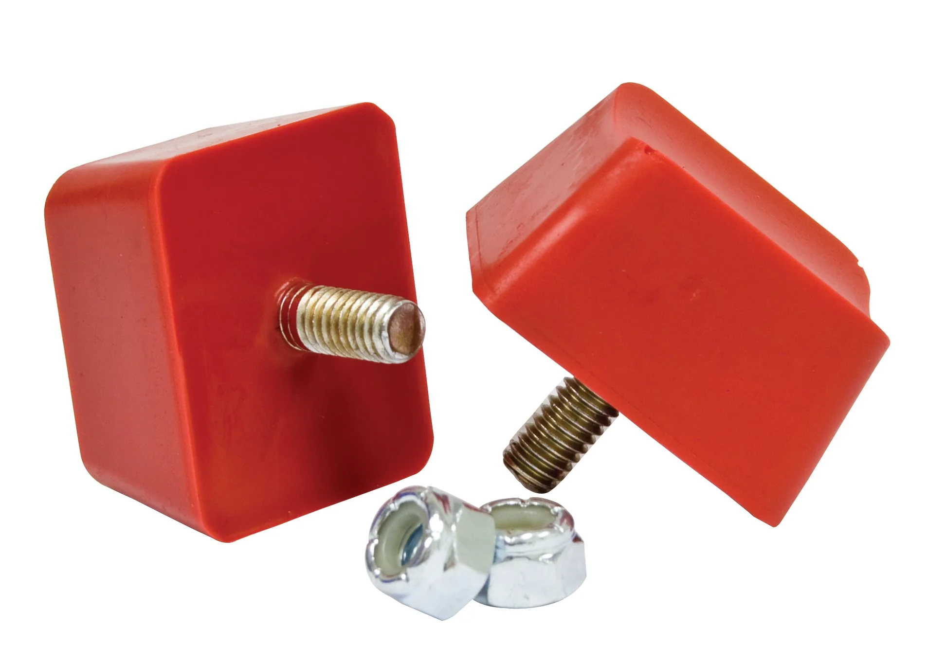 Bump Stop, Curved Bottom with Center Stud, Pr.