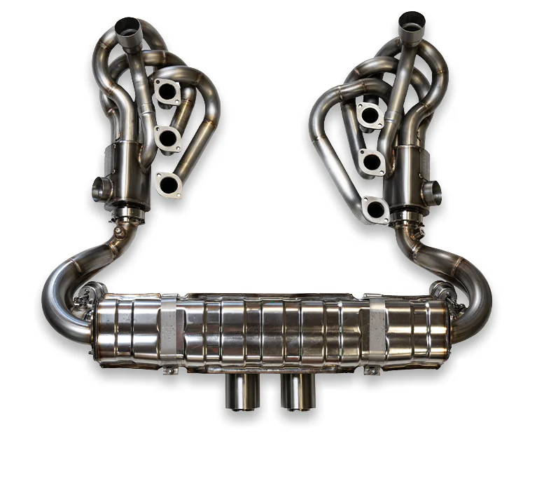 Bursch 1 5/8" GT3-Style Exhaust System W/Heat Exchangers for Porsche 911 (1969-89)