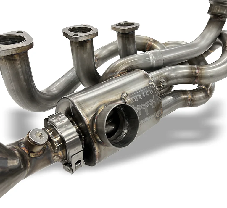 Bursch 1 5/8" GT3-Style Exhaust System W/Heat Exchangers for Porsche 911 (1969-89) - Image 3