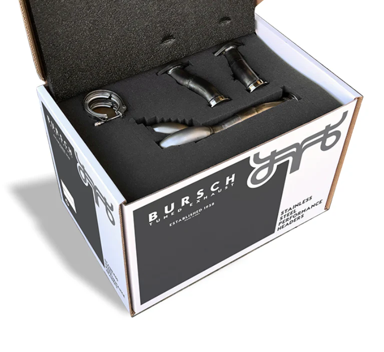 Bursch Stainless Steel 1-5/8" Header Set for Porsche 911 (1965-89) - Image 2