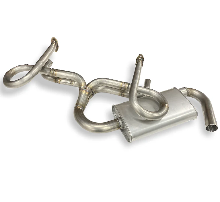 Bursch Stainless Steel Exhaust System with Muffler for Porsche 356 (1960-65)