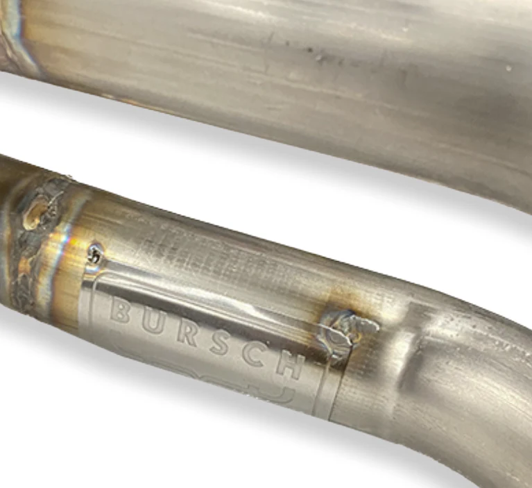 Bursch Stainless Steel Exhaust System with Muffler for Porsche 356 (1960-65) - Image 2