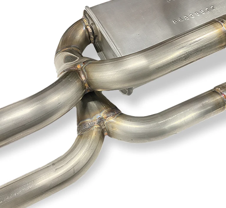 Bursch Stainless Steel Exhaust System with Muffler for Porsche 912 (1965-69) - Image 3