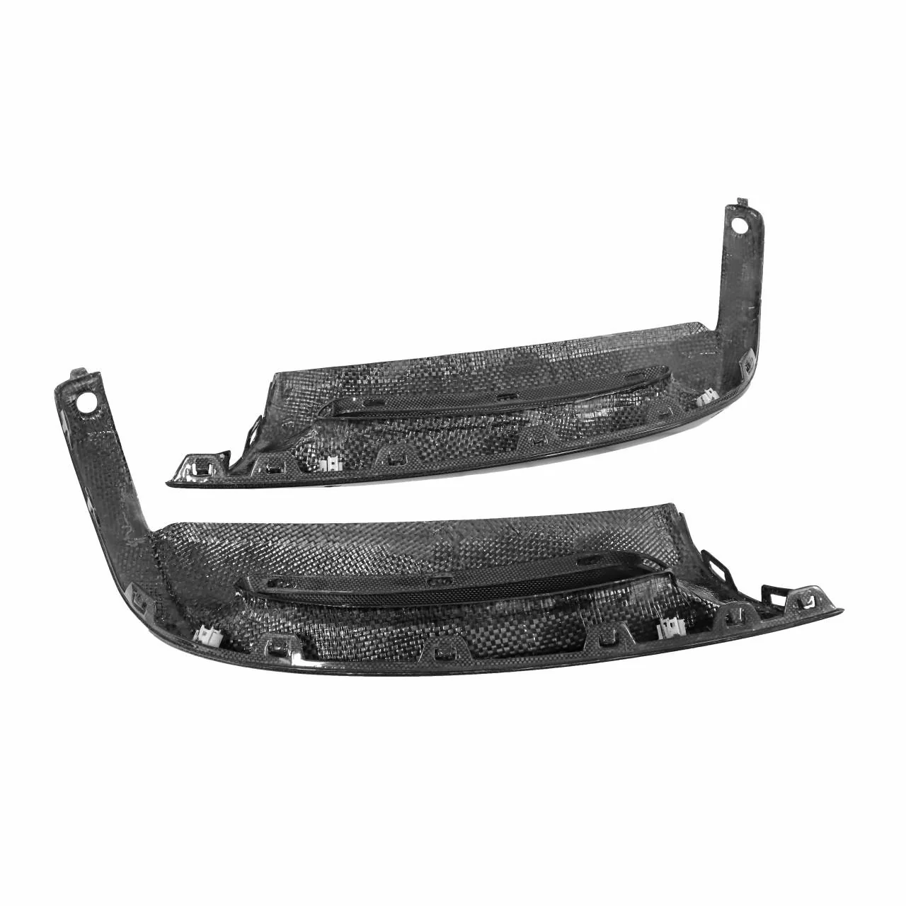 Carbon Fiber Right and Left Lower Rear Bumper Panel Finishers - Porsche 981 Boxster Cayman - Image 2