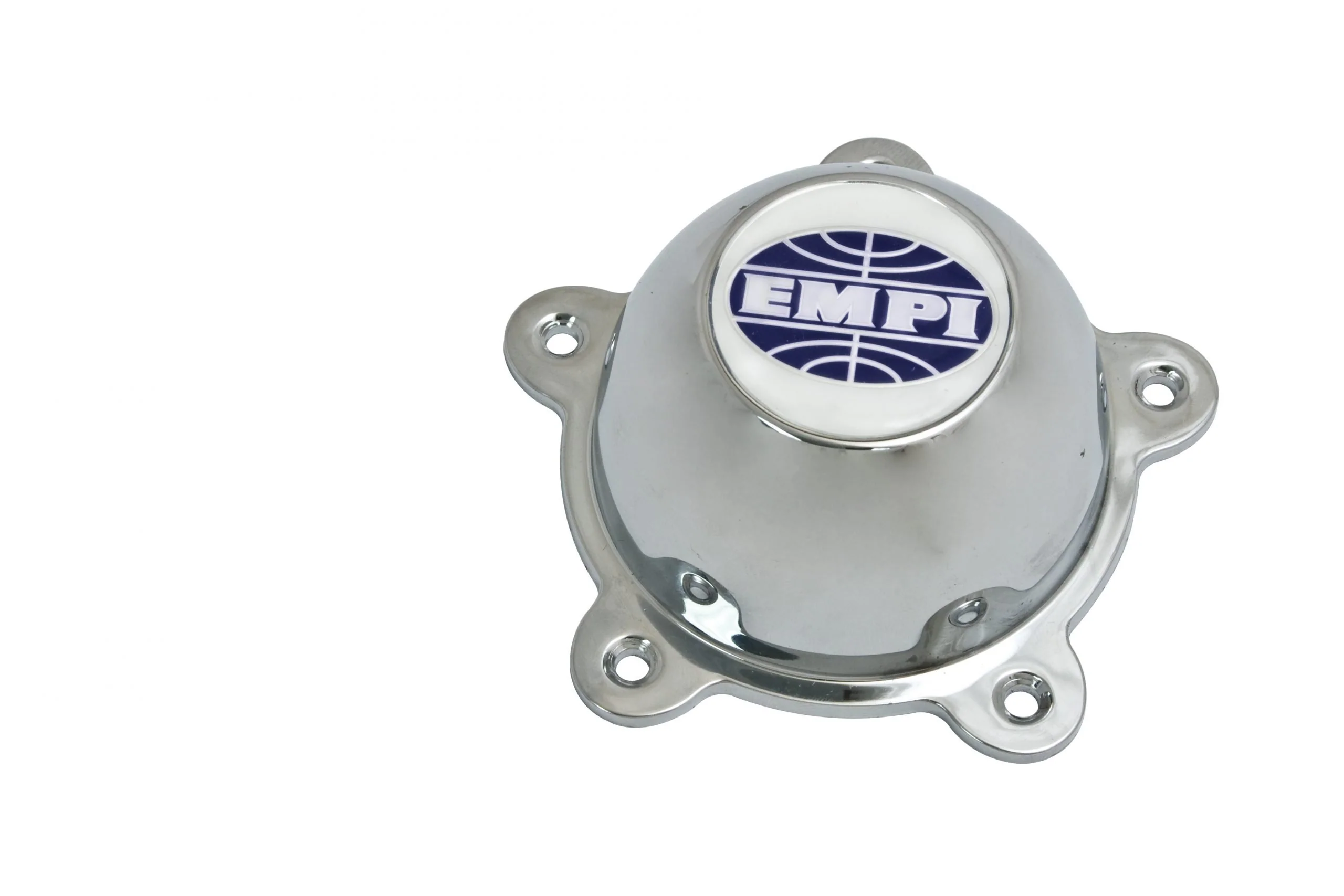 Chrome Cap Only with EMPI Logo and S/S Hardware, Chrome Plated Plastic
