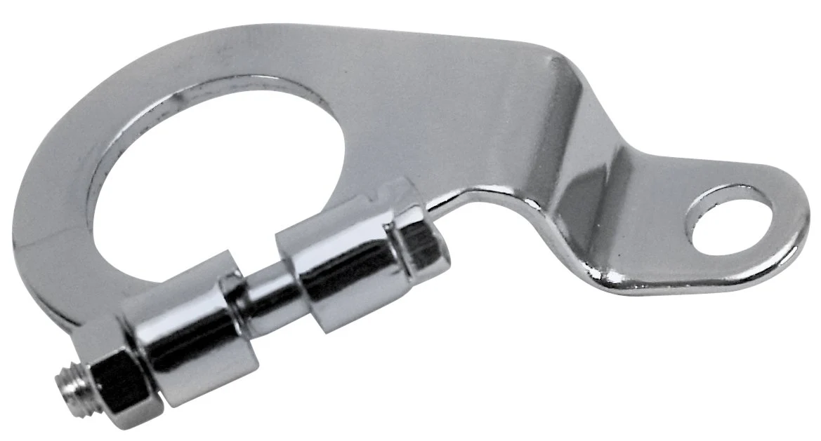 Chrome Distributor Clamp with Nut and Bolt, Each