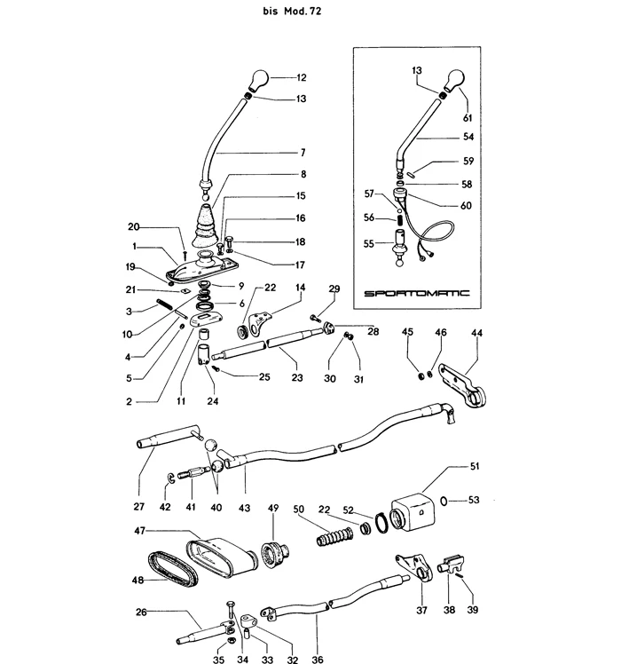 Chrome Gear Shift Lever for Porsche 911, 912, and 914 (1965-76) - Image 2