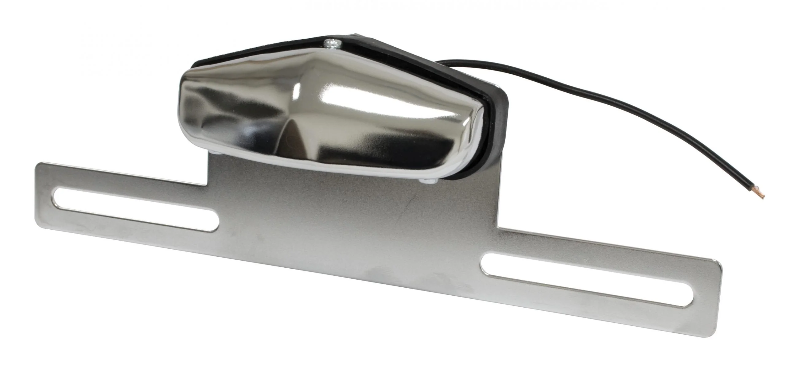 Chrome License Plate Light with Bracket