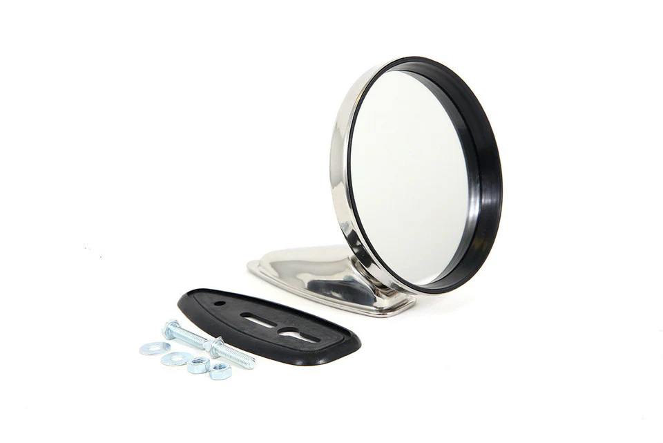 Classic Stainless Steel Mirror with Frame for Porsche 911/912 (1974+ cars with modifications) - Image 2