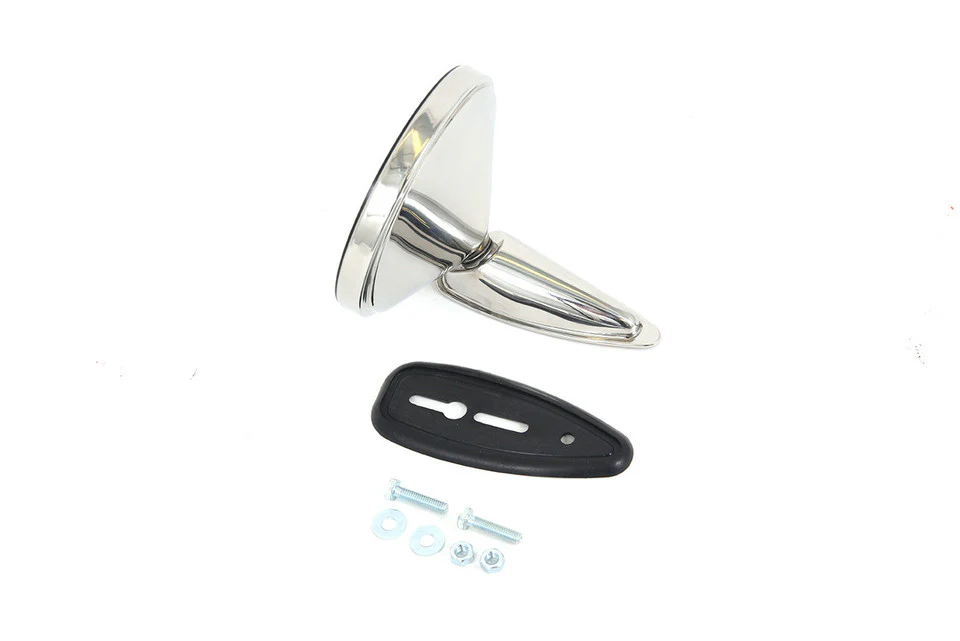 Classic Stainless Steel Mirror with Frame for Porsche 911/912 (1974+ cars with modifications) - Image 3