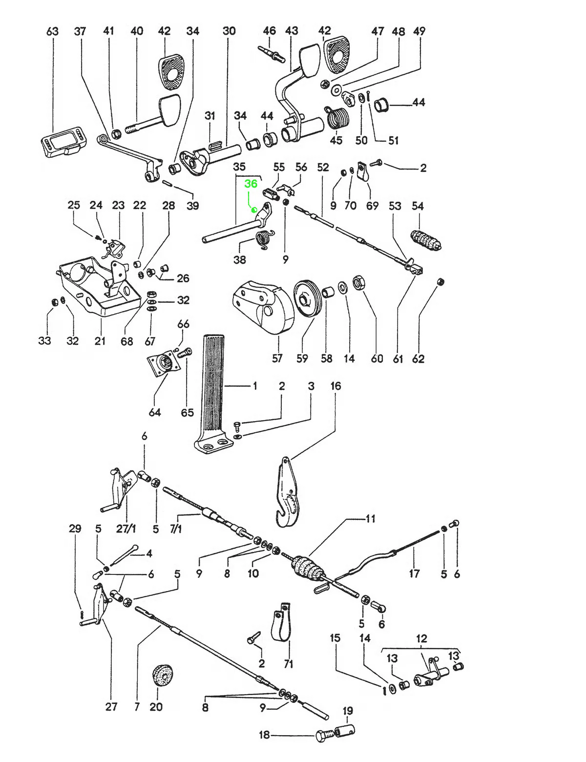 Bronze Clutch Clevis Bushing at Pedal Assembly - Image 3