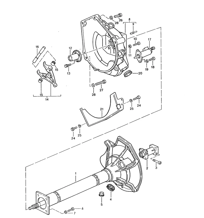 Clutch Cross Shaft for Porsche 924S, 944 and 968 (1983-95) - Image 2