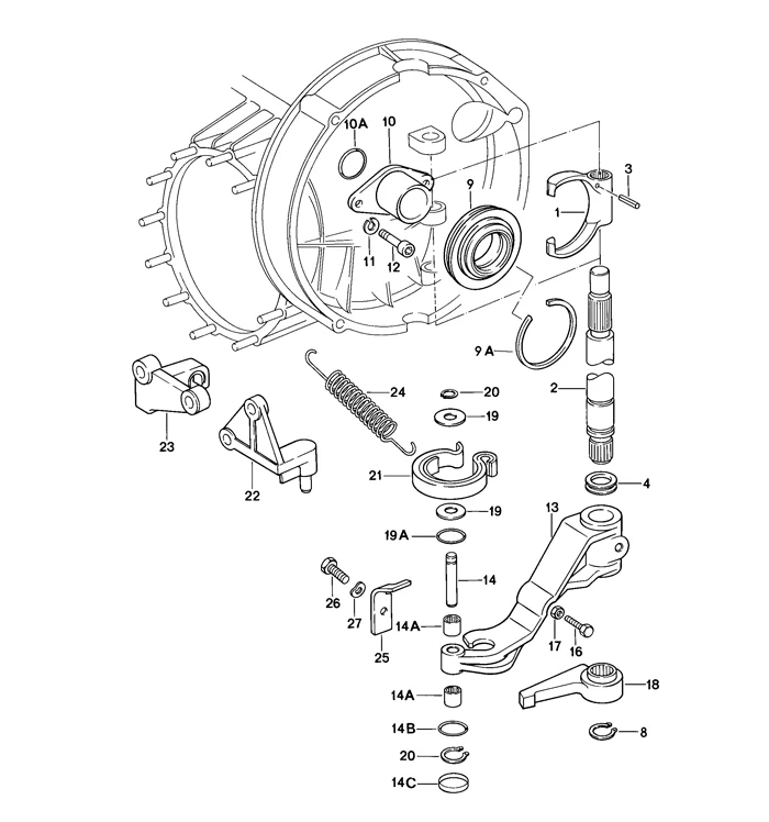 Clutch Release Fork for Porsche 911 (1972-86) - Image 2