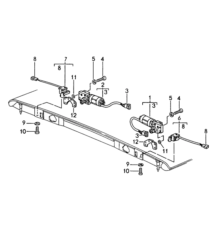 Convertible Top Latch Motor Repair Kit for Porsche 911 - Image 2