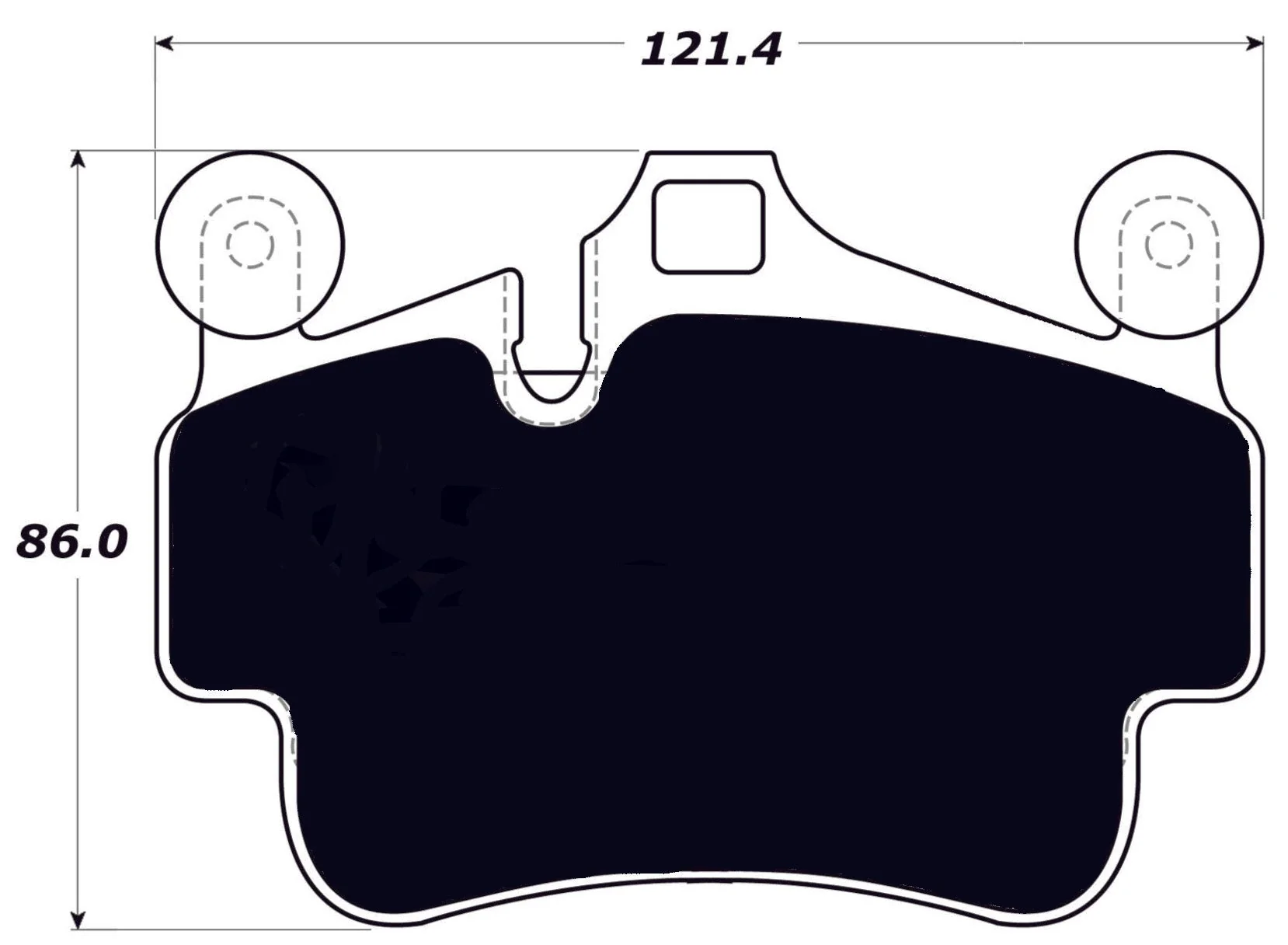 Porterfield R4-S Front Brake Pads for Porsche 987 Boxster S - Image 2