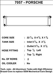 CSF Center Radiator for 996 and 986 - Image 2